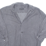 ZARA Womens Blouse Grey Collared M