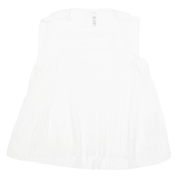 ZARA TRF Womens Top White Sleeveless M