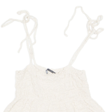 ZARA Womens Camisole Top Cream Sleeveless Viscose M
