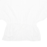 ZARA Peplum Womens Blouse White XL