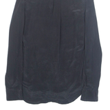 ZARA Womens Shirt Black Collared Long Sleeve XS