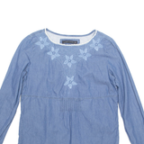 ZARA Womens Blouse Blue Long Sleeve S