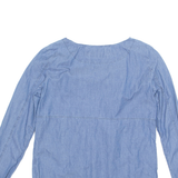 ZARA Womens Blouse Blue Long Sleeve S