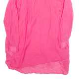 ZARA Beach Overlay Womens Blouse Pink Long Sleeve XL