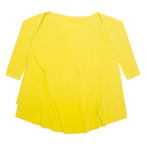 ZARA Womens Oversized Blouse Yellow Long Sleeve M
