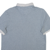 CALVIN KLEIN JEANS Mens Polo Shirt Grey Striped M