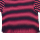 TOMMY HILFIGER Mens Polo Shirt Red Striped XL
