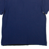 CALVIN KLEIN Mens Polo Shirt Blue Colourblock M