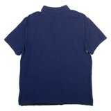 CALVIN KLEIN Mens Polo Shirt Blue Colourblock M