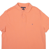 TOMMY HILFIGER Mens Polo Shirt Pink XL