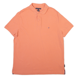 TOMMY HILFIGER Mens Polo Shirt Pink XL