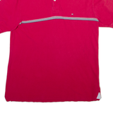 TOMMY HILFIGER Mens Polo Shirt Red Striped XL