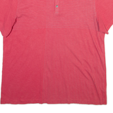 CALVIN KLEIN Mens Polo Shirt Red Striped XL