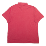 CALVIN KLEIN Mens Polo Shirt Red Striped XL