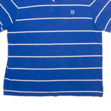 CHAPS Mens Polo Shirt Blue Striped 2XL