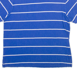 CHAPS Mens Polo Shirt Blue Striped 2XL