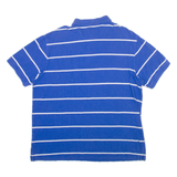 CHAPS Mens Polo Shirt Blue Striped 2XL