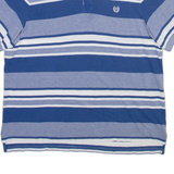 CHAPS Mens Polo Shirt Blue Striped XL