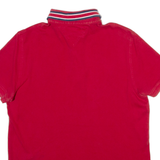 TOMMY HILFIGER Mens Polo Shirt Red M