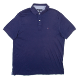 TOMMY HILFIGER Mens Polo Shirt Blue L