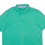 TOMMY HILFIGER Mens Polo Shirt Green XL