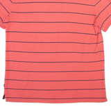 NAUTICA Mens Polo Shirt Pink Striped 2XL