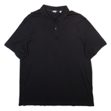 CALVIN KLEIN Mens Polo Shirt Black L