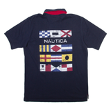 NAUTICA Mens Polo Shirt Blue L