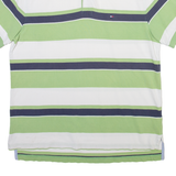 TOMMY HILFIGER Mens Polo Shirt Grey Striped XL