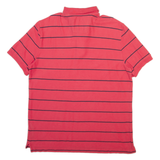 NAUTICA Mens Polo Shirt Red Striped XL