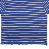 TOMMY HILFIGER Mens Polo Shirt Blue Striped L