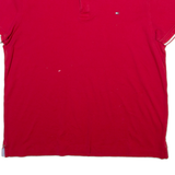 TOMMY HILFIGER Mens Polo Shirt Red L
