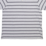 CHAPS Mens Polo Shirt Grey Striped L