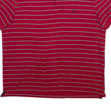 NAUTICA Mens Polo Shirt Red Striped XL
