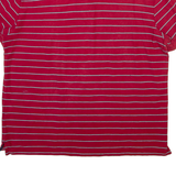 NAUTICA Mens Polo Shirt Red Striped XL