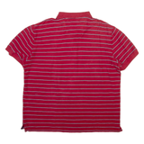 NAUTICA Mens Polo Shirt Red Striped XL