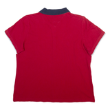 TOMMY HILFIGER Womens Polo Shirt Red XL