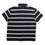 TOMMY HILFIGER Mens Polo Shirt Black Striped M