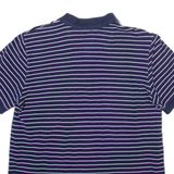 CHAPS Mens Polo Shirt Blue Striped M