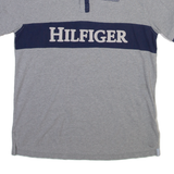 TOMMY HILFIGER Mens Polo Shirt Grey XL