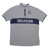TOMMY HILFIGER Mens Polo Shirt Grey XL