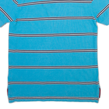 TOMMY HILFIGER Mens Polo Shirt Blue Striped M