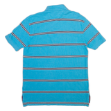 TOMMY HILFIGER Mens Polo Shirt Blue Striped M