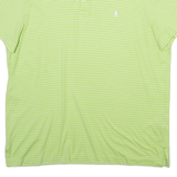 POLO RALPH LAUREN Mens Polo Shirt Grey Striped L