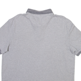 CALVIN KLEIN Mens Polo Shirt Grey Striped M