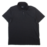 CALVIN KLEIN Mens Polo Shirt Black M