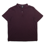 CALVIN KLEIN Mens Polo Shirt Maroon L