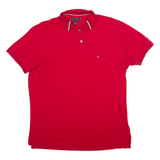 TOMMY HILFIGER Mens Polo Shirt Red L