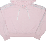 CHAMPION Cropped Towelling Womens Pink Hoodie M