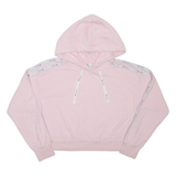 CHAMPION Cropped Towelling Womens Pink Hoodie M